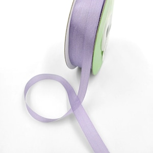 Lavendel 100% puur zijden lint, 7 mm (1/4 inch) breed *Verkocht per meter*