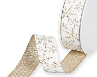 Snowflakes Ribbon - Etsy