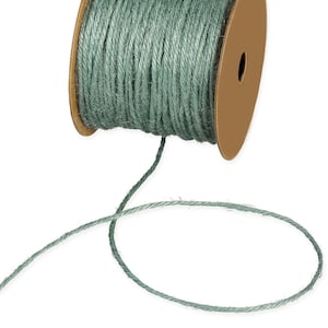 5mtr Tranquil Green 100% Jute Craft Twine, 2mm (1/16in) Thick *Sold Per 5mtr*