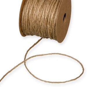 5mtr Natural Brown 100% Jute Craft Twine, 2mm Thick *Sold Per 5mtr*
