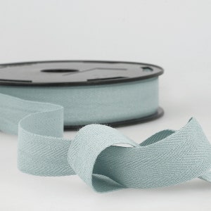 Sky Blue 100% Cotton Woven Twill Tape, 25mm (1in) wide *Sold Per Metre*