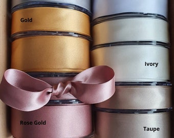Metallic Burlap Hessian Wide Wire Edged Ribbon 63mm Wide x 1 m