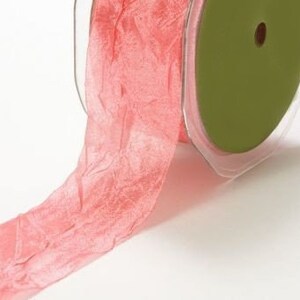 Silky Crush Band in Rosa, 38 mm Breite *Meterware*