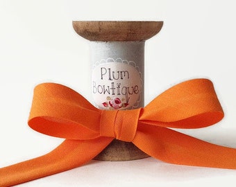 Orange Polycotton Bias Binding, 18mm (11/16in) wide *Sold Per Metre*
