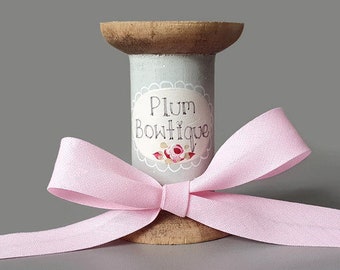 Pale Pink Polycotton Bias Binding, 18mm wide *Sold Per Metre*