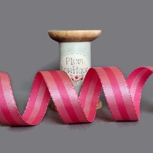 Pink & Rose Satin Wendbares Band, 16mm (5/8in) breit *Pro Meter verkauft*