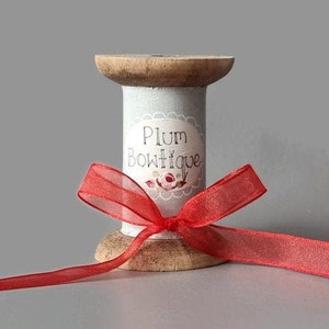 Red Super Sheer Organza Ribbon, 10mm (3/8in) wide *Sold Per Metre*