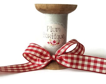 Gingham Ribbon Bows-Pkts 10/30/50/100-3.5cm-2.5cm 5mm/10mm Berisfords Ribbon Gingham Ribbon Bows-Pkts 10/30/50/100-3.5cm-2.5cm 5mm/10mm Berisfords Ribbon