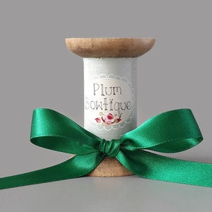 Emerald Green Luxury Recycled Ribbon, 15mm (9/16in) wide *Per 1 Metre/39 inch*