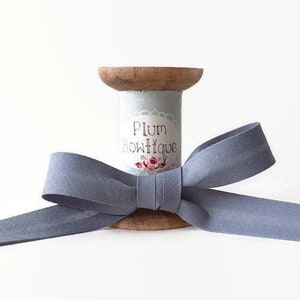 Grey Polycotton Bias Binding, 18mm (11/16in) wide *Sold Per Metre*