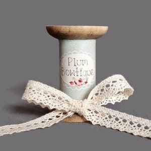 Creme "Margie" feines Mandorla 100% Baumwolle Cluny Spitzenband, 15 mm breit * Meterware *