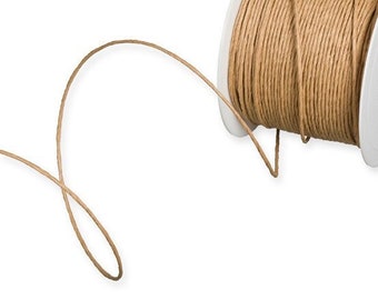 5mtr Natural "Kraft" Brown Paper Covered Twist-Tie Binding Wire, 2mm (1/16in) thick *Sold Per 5mtr*