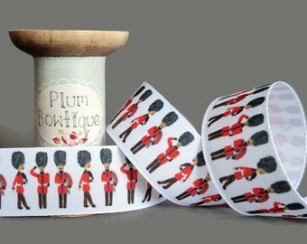 Royal Grenadier Guards Bearskin Toy Soldiers Ribbon, 25mm (1in) wide *Sold Per Metre*
