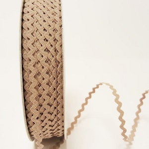Taupefarbene Zierborte, Mini 5mm breit *Meterware*