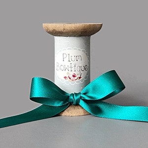 Jade Luxury Double Satin Ribbon, 15mm (9/16in) wide *Sold Per Metre*