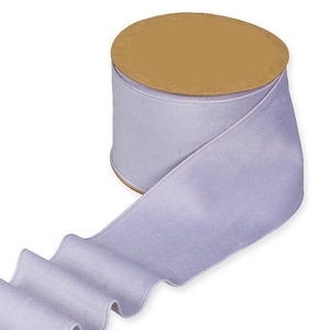 Cinta de terciopelo extra ancha de lavanda clara, 70 mm (2,75 pulgadas) de ancho *Se vende por metro*