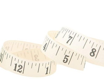 Imperial Tape Measure Print Ribbon, 15mm (9/16in) wide *Sold Per Metre*