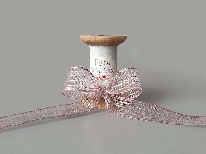 Gold Wire Edged Ribbon 25mm Silver Gold Wire Edged Ribbon 25mm Silver