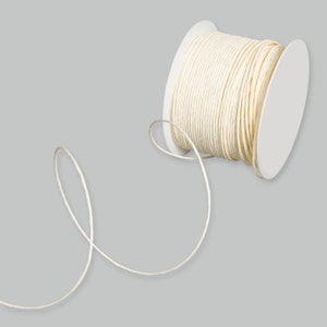 Filo di legatura twist-tie rivestito in carta avorio da 5 m, spessore 2 mm (1/16 pollici) *Venduto a 5 m*