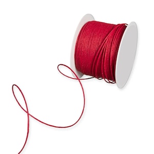 Filo di legatura twist-tie ricoperto di carta rossa da 5 m, spessore 2 mm (1/16 in) *Venduto a 5 m*