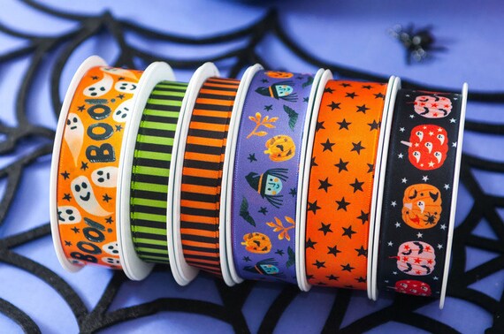 Ribbon: 15mm: Witches Stripe - per metre Ribbon: 15mm: Witches Stripe - per metre