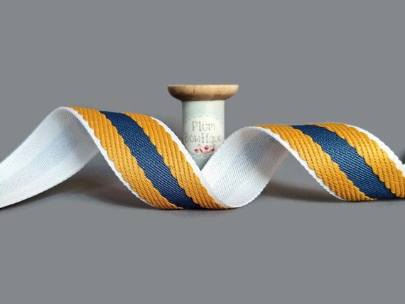 Stripe Webbing: Mustard & Gray Stripe Webbing: Mustard & Gray