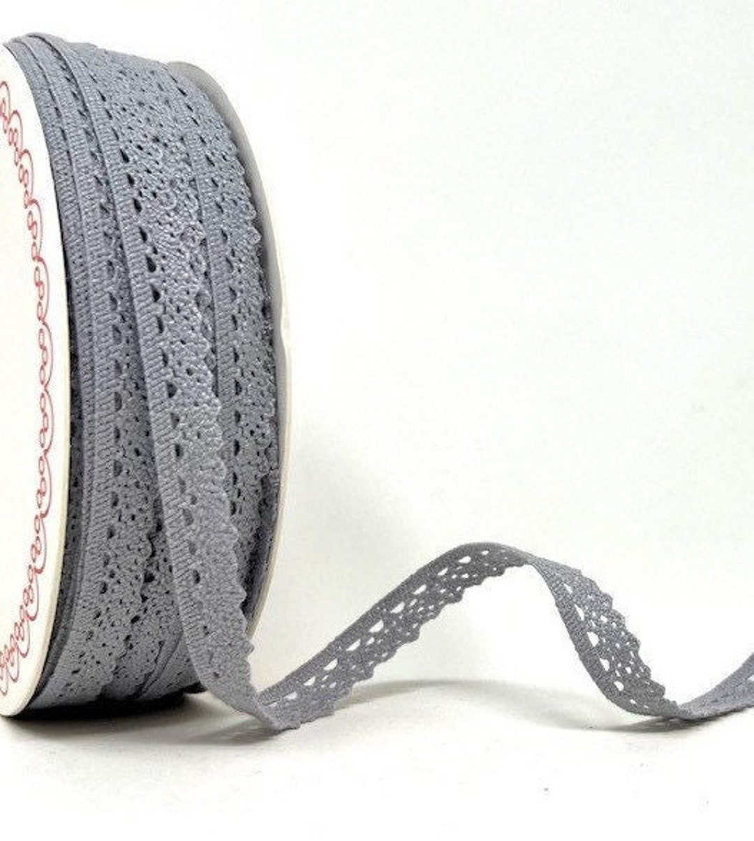 Grey cotton lace trim deals