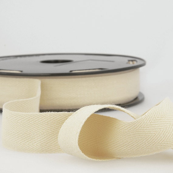Cotton Twill Tape - Natural - 25mm