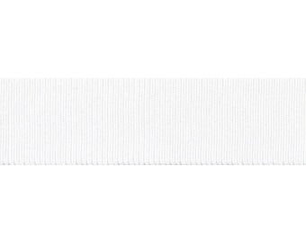 Nastro grosgrain bianco, larghezza 16 mm (5/8 pollici) *Venduto al metro*