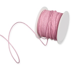 Filo per legatura a spirale ricoperto di carta rosa pallido da 5 metri, spessore 2 mm (1/16 pollici) *Venduto per 5 metri*