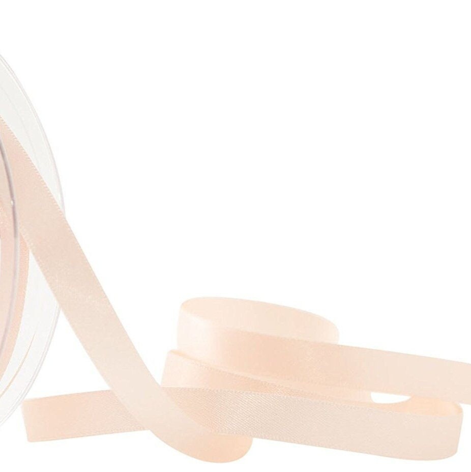 Peach Luxury Double Satin Ribbon, 10mm (3/8) Wide *sold per Metre* - Etsy