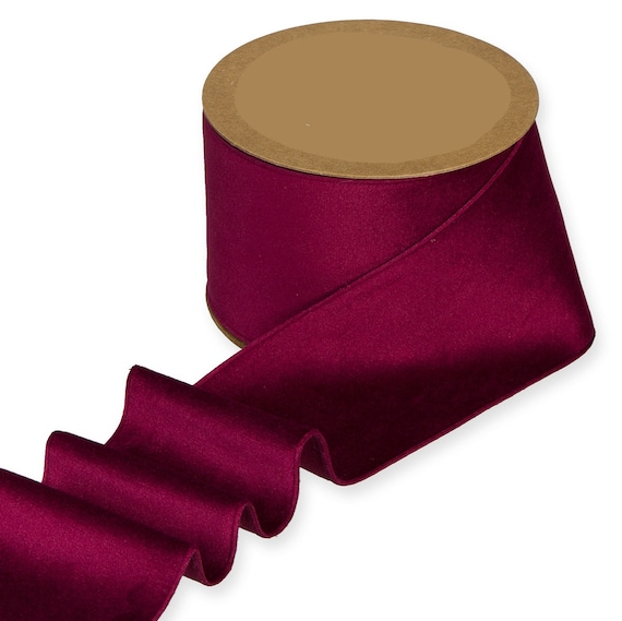 Wide Velvet Ribbon 2 Inch 50mm 1 1/2 Inch 38mm of 30 Colors 