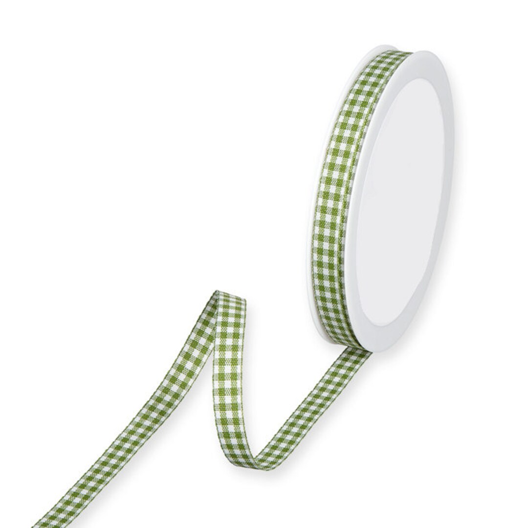 Moss Green Rustic Gingham Ribbon, 10mm (3/8in) Wide *sold per Metre* - Etsy