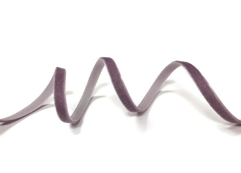 Dusty Mauve Velvet Ribbon, 7mm (1/4in) Wide *sold per Metre* - Etsy