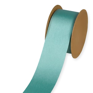 Juniper Green Luxury "Vegan Silk" Ribbon, 40mm (1 9/16in) wide *Sold per 1 metre/39 inch*