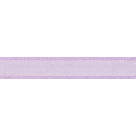 Trimming Shop Rotolo Organza Lilla - 25m X 29cm - Tessuto Velo Lucido Per Decorazioni Matrimoni Ed Eventi