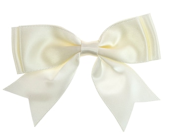 Crema satina ready-made grande doble arco *Vendido individualmente*