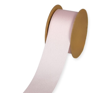 Light French Pink Luxury "Vegan Silk" Ribbon, 40mm (1 9/16in) wide *Sold per 1 metre/39 inch*