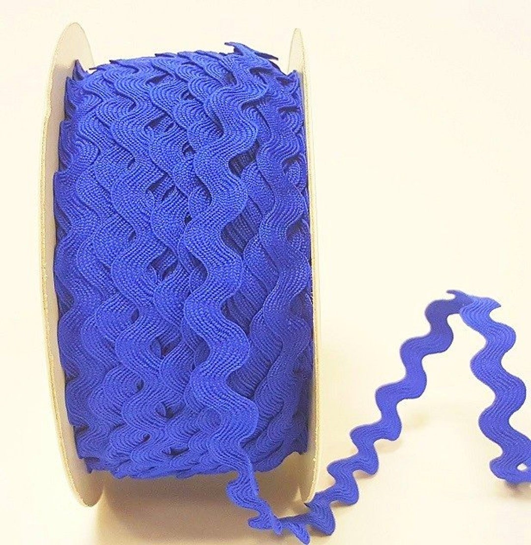 Royal Blue Ric Rac Trim, Large 12mm (1/2in) Wide *sold per Metre* - Etsy