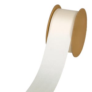 Ivory Luxury "Vegan Silk" Ribbon, 40mm (1 9/16in) wide *Sold per 1 metre/39 inch*