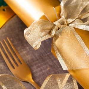 Gold Sparkle Sheer Ribbon with Bold Metallic Edges, 40mm (1 9/16in) wide *Sold Per Metre* image 6