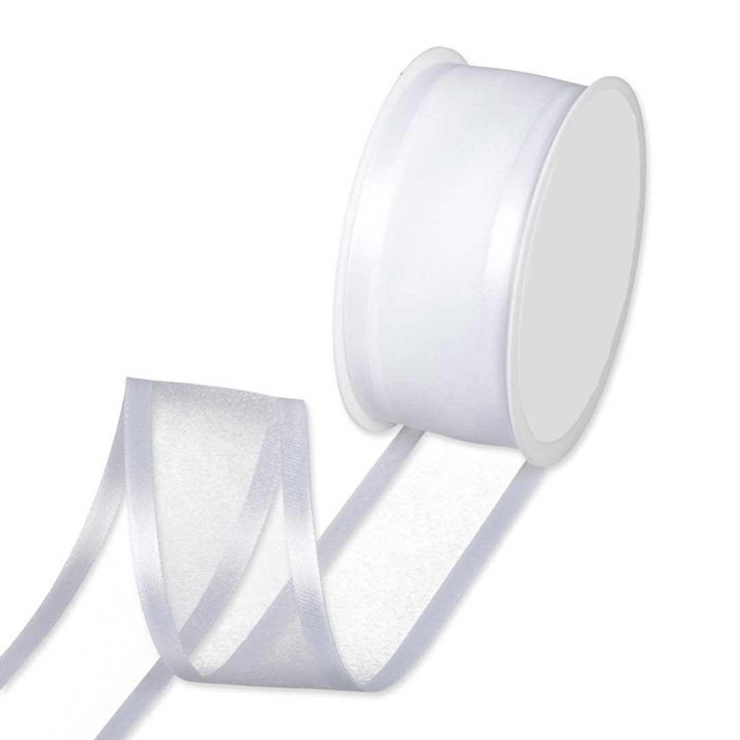 Wholesale CRASPIRE Sheer Organza Ribbon Grey 40mm x 10m Chiffon