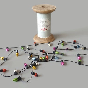 Metallic Mini Fairy Party Christmas Light Trim, 12mm 1/2in wide Sold Per Metre image 3