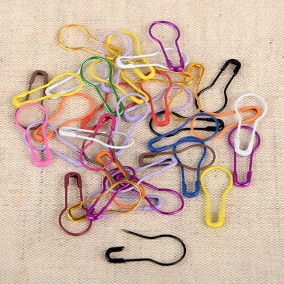 100 épingles De Sécurité Métalliques - 10 Couleurs Assorties, Marqueurs Point Ampoule, Neuf