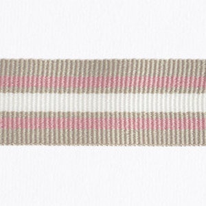 Stone Beige, Dusky Pink & Natural White "Taylor" Stripe Ribbon, 20mm (3/4in) wide *Per 1 Metre/39 inch*