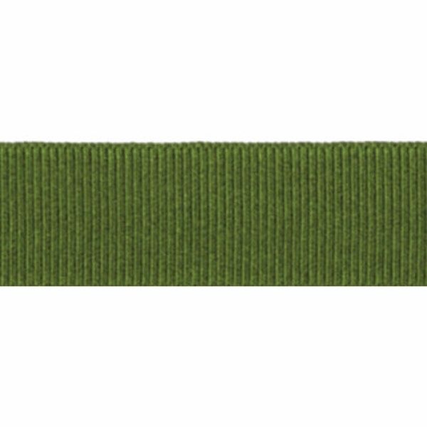 Mosgroen grosgrain lint, 10mm (3/8in) breed *Verkocht per meter*