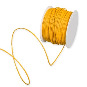 Filo di legatura con torsione ricoperto di carta giallo sole da 5 m, spessore 2 mm (1/16 pollici) *Venduto a 5 m*