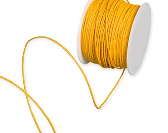 5mtr Sunny Yellow Paper Covered Twist-Tie Binding Wire, 2mm (1/16in) thick *Sold Per 5mtr*