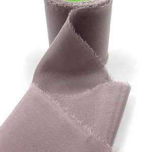 Sphinx Frayed Edge 100% Pure Silk Crepe Ribbon, 52mm (2in) wide *Sold Per Metre*