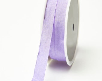 Lavender Silky Crush Faux-Silk Ribbon, 12mm (1/2in) wide *Sold Per Metre*